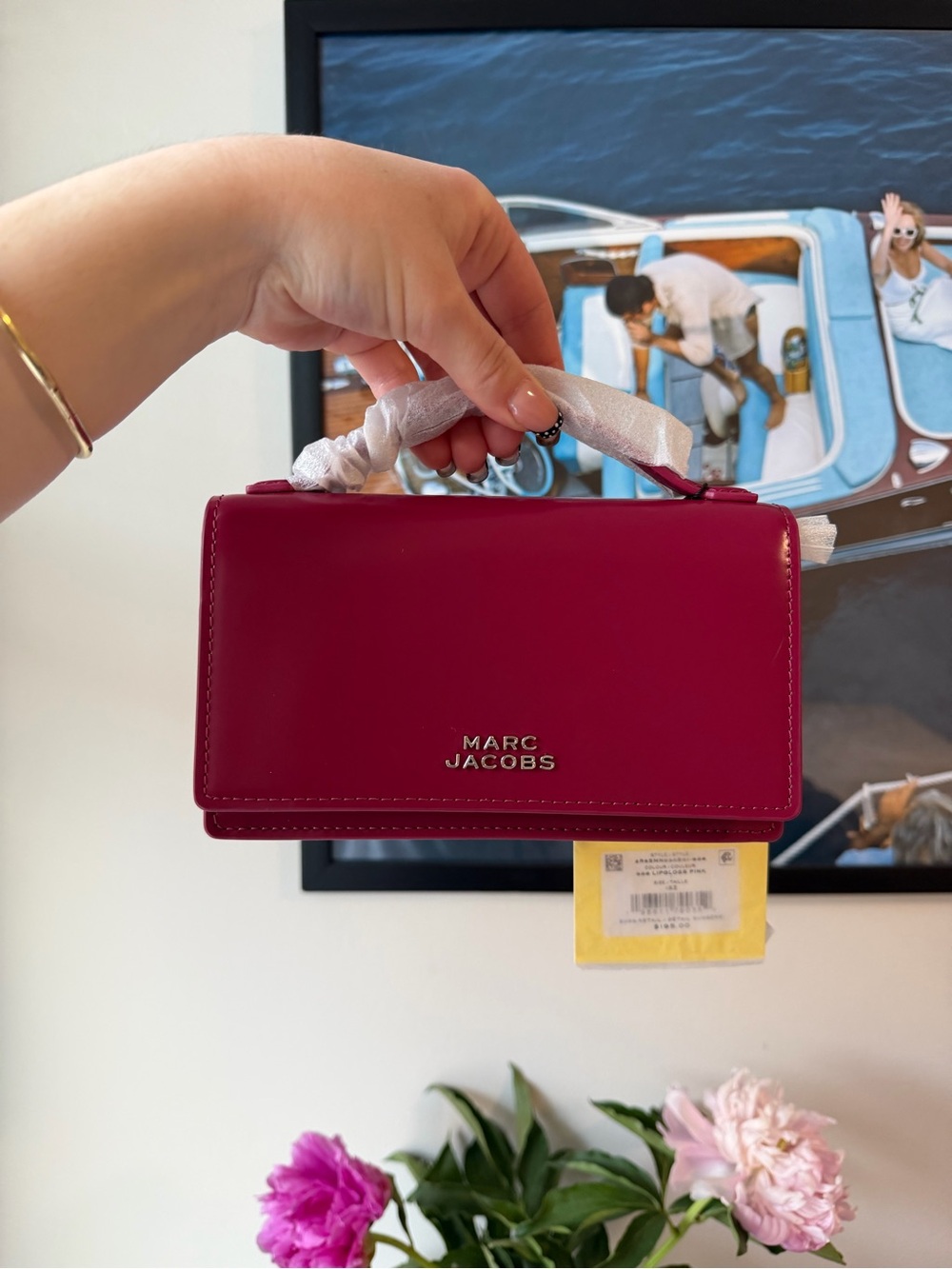Marc Jacobs Pink Leather Top-Handle Crossbody Bag